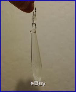 25 icicle wedding French Udrop Crystal Glass Prism lamp Chandelier Part vintage