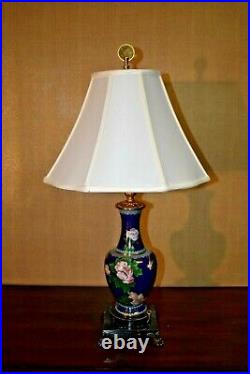 28 Chinese Vintage Cloisonne Vase Lamp Asian-oriental-porcelain-japanese