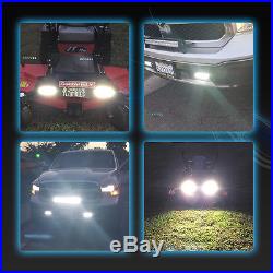 2Pcs 40W Flood Spot Combo LED Work Light Car Pickup Fog Driving Lamp Waterproof