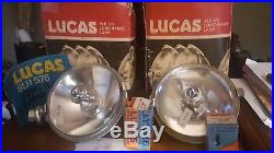 2 NOS vintage lucas long range lamps, SLR, 576