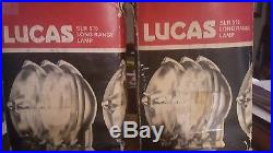 2 NOS vintage lucas long range lamps, SLR, 576