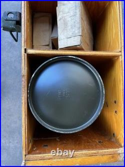2 Vintage AMP Military Lantern Set Wood Crate&Parts
