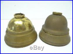 2 Vintage Used Brass Metal Decorative Lamp Parts Canopies Ceiling Light Hardware