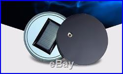 2 X Universal Solar Cup Holder Bottom Pad LED Light Trim Green Atmosphere Lamp