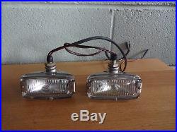 2 X Vintage Classic Car Hooded Wipac S210 Reversing Lamps