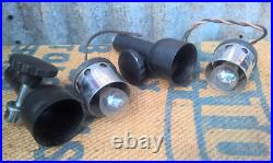 2 x Vintage Industrial Cambridge Instruments Scientific Lamp Light Parts