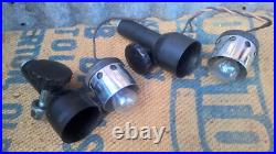 2 x Vintage Industrial Cambridge Instruments Scientific Lamp Light Parts