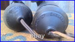 2 x Vintage Industrial Cambridge Instruments Scientific Lamp Light Parts