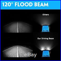 2x 5inch 72W LED Work Light Bar Offroad Flood Driving Lamp for Jeep Truck Boat