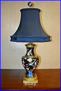 30 Chinese Vintage Cloisonne Vase Lamp-all New Parts-asian Porcelain