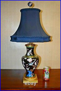 30 Chinese Vintage Cloisonne Vase Lamp-all New Parts-asian Porcelain