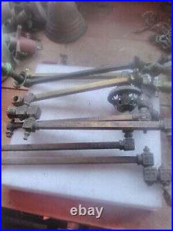 31 ANTIQUE VINTAGE BRASS VICTORIAN GAS LIGHT WALL SCONCE ARMS LAMP PARTS Misc