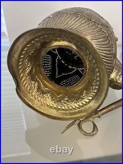 31 Tall Brass Middle Eastern Vintage Tea Pot Lamp (FOR PARTS AND REPAIR ONLY)