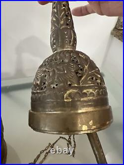 31 Tall Brass Middle Eastern Vintage Tea Pot Lamp (FOR PARTS AND REPAIR ONLY)