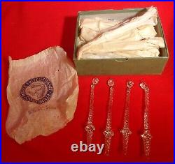 36 Antique Crystal Prisms Icicle Chandelier Parts Christmas Ornament Unknown