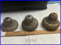 3 Lamp Parts Old Shade Holders 4 Fitting