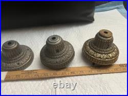 3 Lamp Parts Old Shade Holders 4 Fitting