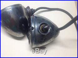 3 Vintage COWL fender Motorcycle light GUIDE B-31 Early HARLEY bullet lamp parts