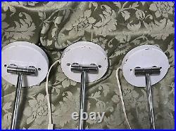 3 Vintage Walter Von Nessen Mid Century Articulating Wall Sconce Lamps for Parts