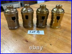 #4 Standard Size SOCKET SHELLS, Pull Chain, VINTAGE, Bryant, P&S, Lamp Parts