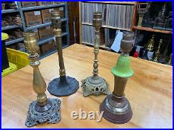 #4 VINTAGE table lamps, lamp parts, lighting
