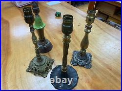 #4 VINTAGE table lamps, lamp parts, lighting