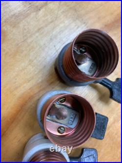 #4 Vintage, ArrowithH&H, Matching Paddle Interiors, Porcelain, lamp parts