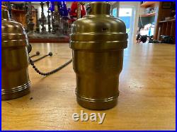 #4 Vintage, Matching, Weber Pull Chain shells + interiors, lamp parts, Fat-Boy