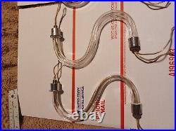4 Vintage Murano Glass Chandelier Arm Lamp Parts with wires B