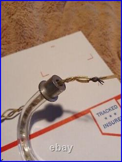 4 Vintage Murano Glass Chandelier Arm Lamp Parts with wires B