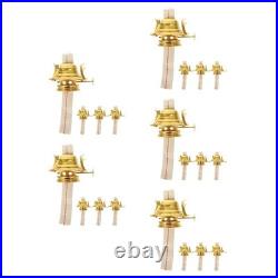 4pcs Oil Lamp Wicks With Reduction Collar Replacement Parts For Vintage Lamps