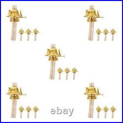 4pcs Oil Lamp Wicks With Reduction Collar Replacement Parts For Vintage Lamps