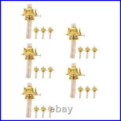 4pcs Oil Lamp Wicks With Reduction Collar Replacement Parts For Vintage Lamps