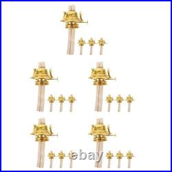 4pcs Oil Lamp Wicks With Reduction Collar Replacement Parts For Vintage Lamps