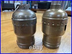 #50 Vintage Fat-Boy Pull Chain / Paddle, socket shells, lamp parts, lighting