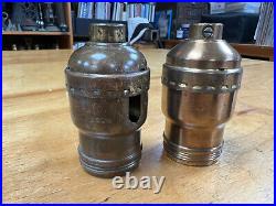 #50 Vintage Fat-Boy Pull Chain / Paddle, socket shells, lamp parts, lighting
