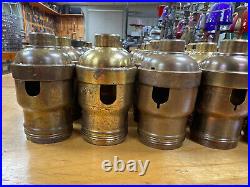 #50 Vintage Fat-Boy Pull Chain / Paddle, socket shells, lamp parts, lighting