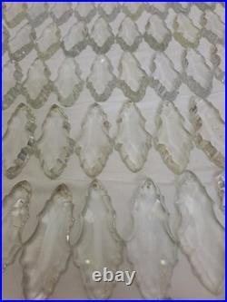 50 pcs Czech Crystal Chandelier Drops 4 65g Each Glass Prisms Lamp Parts