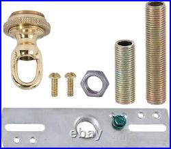 5 1/2 Antique Polished Brass Canopy Kit Complete Lighting Mounting Solution