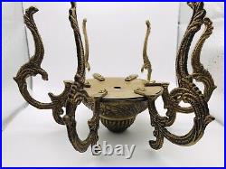 6 Antique BRONZE Chandelier BRANCHES For Stringing Crystal Glass Garlands Beads