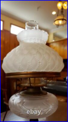 7 Inch Fitter Satin Crystal Diamond Quilted Vintage Lamp Shade Crimped Design