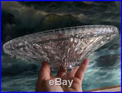 9 Antique cut crystal glass lamp bobeche Part Vintage Chandelier Victorian pin