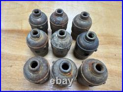 #9 Vintage, 2-Screw Mica Shells, Original Finish, lamp parts, lighting, Tiffany