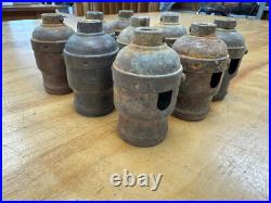 #9 Vintage, 2-Screw Mica Shells, Original Finish, lamp parts, lighting, Tiffany