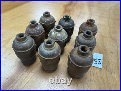 #9 Vintage, 2-Screw Mica Shells, Original Finish, lamp parts, lighting, Tiffany