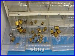 AC Delco Guide Miniature Lamps Bulbs Vintage Auto Parts Cabinet With Bulbs