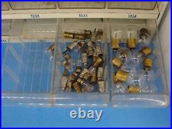 AC Delco Guide Miniature Lamps Bulbs Vintage Auto Parts Cabinet With Bulbs