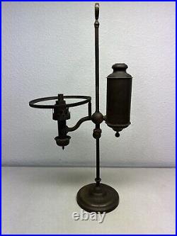 ANTIQUE VINTAGE 19 th. C. AMERICAN EAPG KEROSENE OIL STUDENT LAMP PARTS BASE