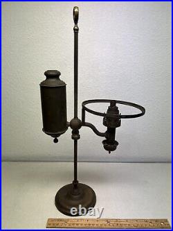 ANTIQUE VINTAGE 19 th. C. AMERICAN EAPG KEROSENE OIL STUDENT LAMP PARTS BASE
