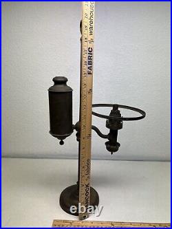ANTIQUE VINTAGE 19 th. C. AMERICAN EAPG KEROSENE OIL STUDENT LAMP PARTS BASE
